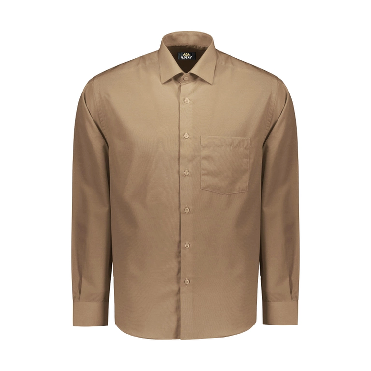 پیراهن مردانه نوفل - NOFEL مدل D 0031 رنگ نخودی