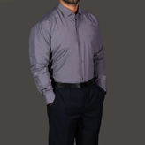 پیراهن مردانه نوفل - NOFEL مدل E 003 رنگ طوسی