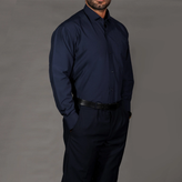 پیراهن مردانه نوفل - NOFEL مدل P 0038 رنگ سرمه ای تیره