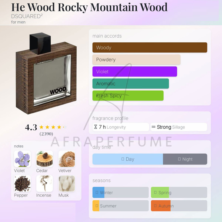 عطر ادکلن هی وود راکی مانتین وود-مشکی | He Wood Rocky Mountain Wood