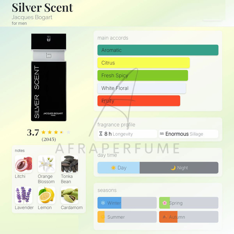 عطر ادکلن بوگارت سیلورسنت | Jacques Bogart Silver Scent