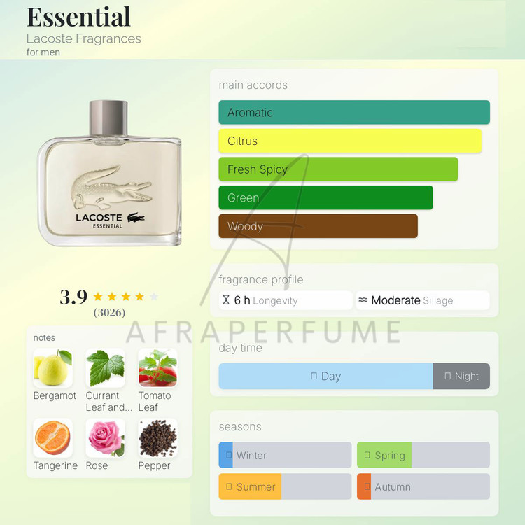 عطر ادکلن لاگوست اسنشیال-سبز | Lacoste Essential