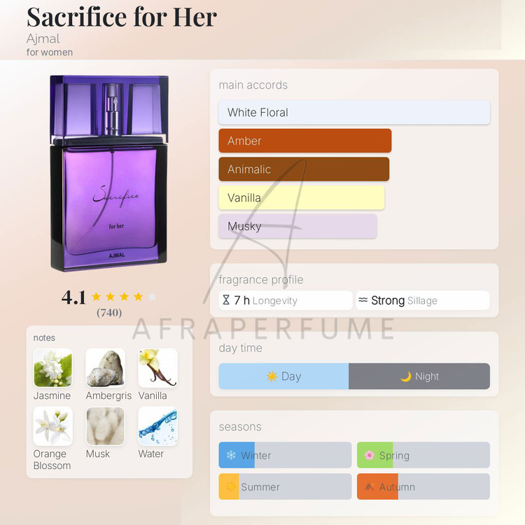 ادکلن ساکریفایس بنفش اصلی اماراتی سری قدیم(اجمل سکریفایس زنانه) | Ajmal Sacrifice