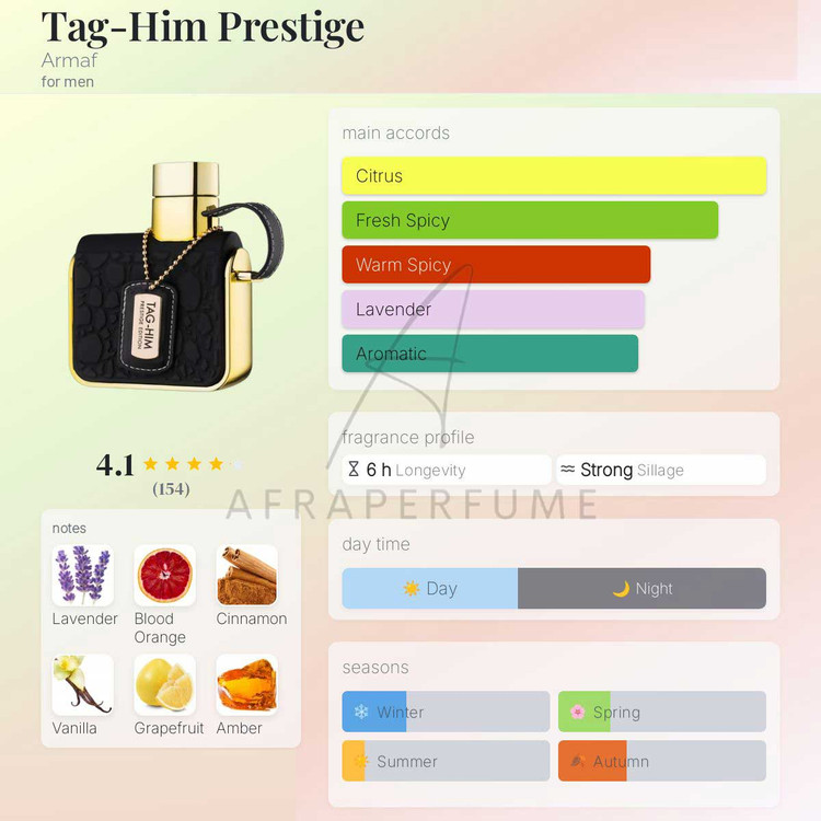 عطر ادکلن آرماف تگ هیم پرستیژ-طلایی | Armaf Tag-Him Prestige