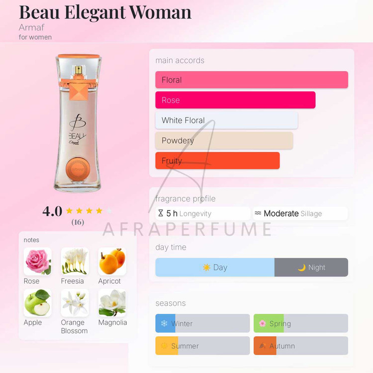 عطر ادکلن آرماف بیو الگانت زنانه | Armaf Beau Elegant For Women