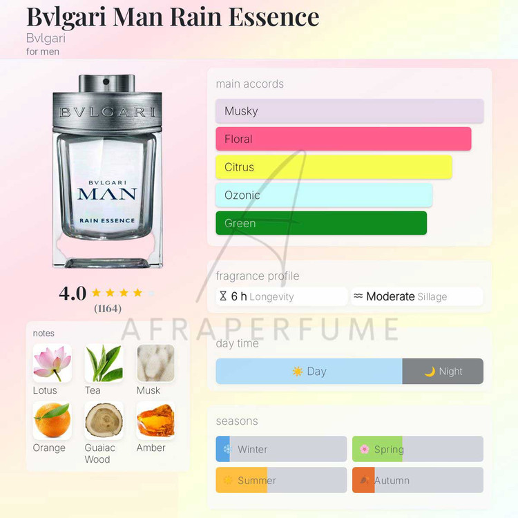 عطر ادکلن بولگاری من رین اسنس | Bvlgari Man Rain Essence