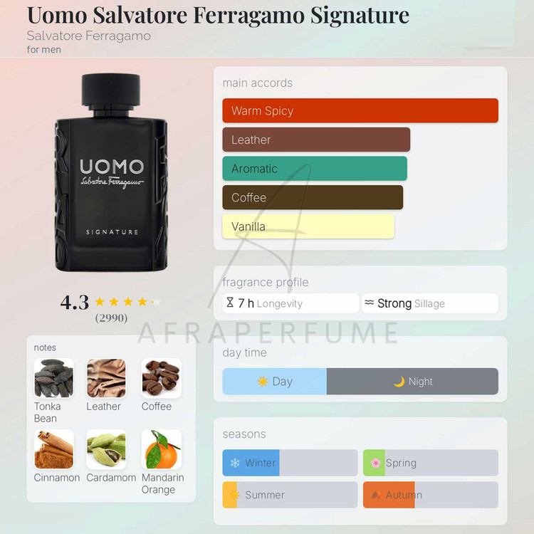 عطر ادکلن سالواتوره فراگامو اومو سیگنیچر | Salvatore Ferragamo Uomo Signature