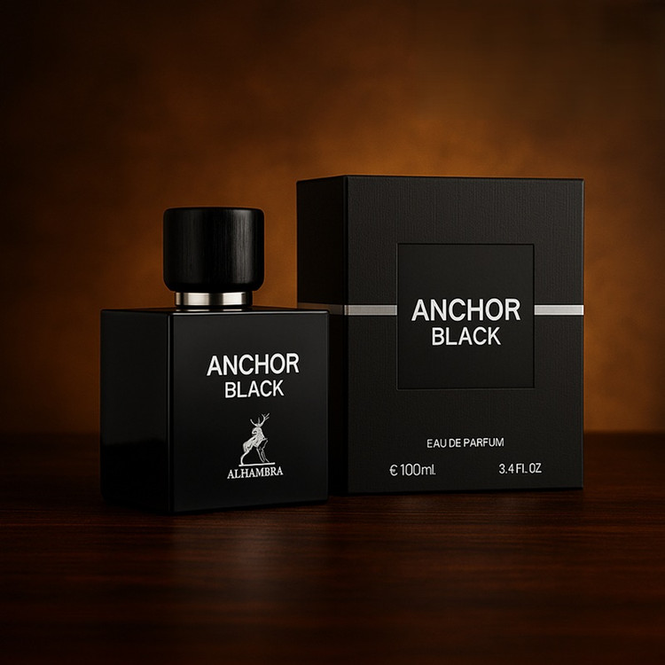 عطر ادکلن الحمبرا آنچور بلک (مشابه لالیک مشکی) | Alhambra Anchor Black