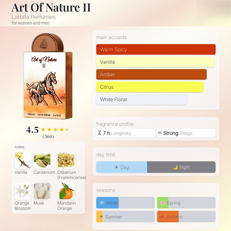 عطر ادکلن لطافه آرت آو نیچر ۲ (مشابه پرفیوم د مارلی آلتیر) Lattafa Art of Nature II