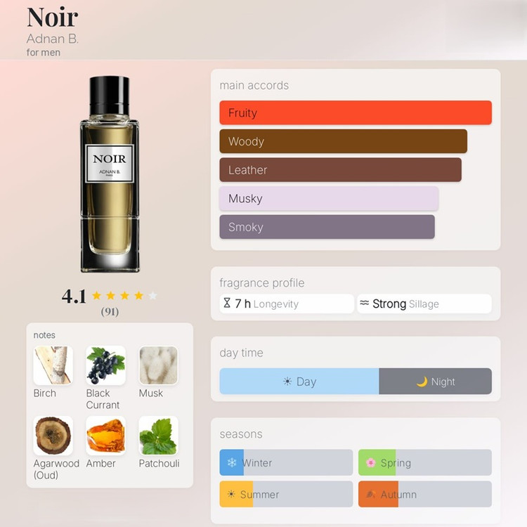 عطر ادکلن ادنان بی نویر Adnan B. Noir