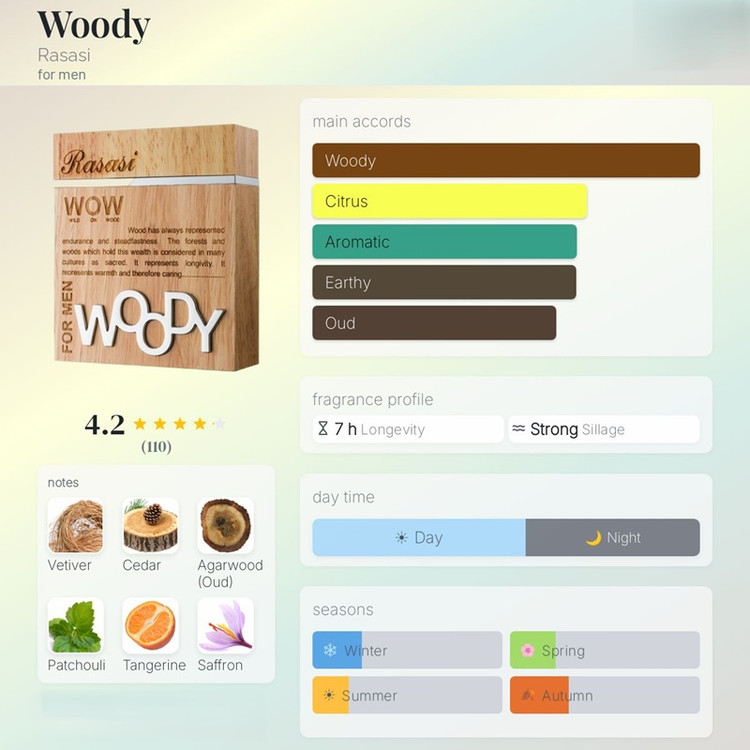 عطر ادکلن وودی رصاصی Woody Rasasi