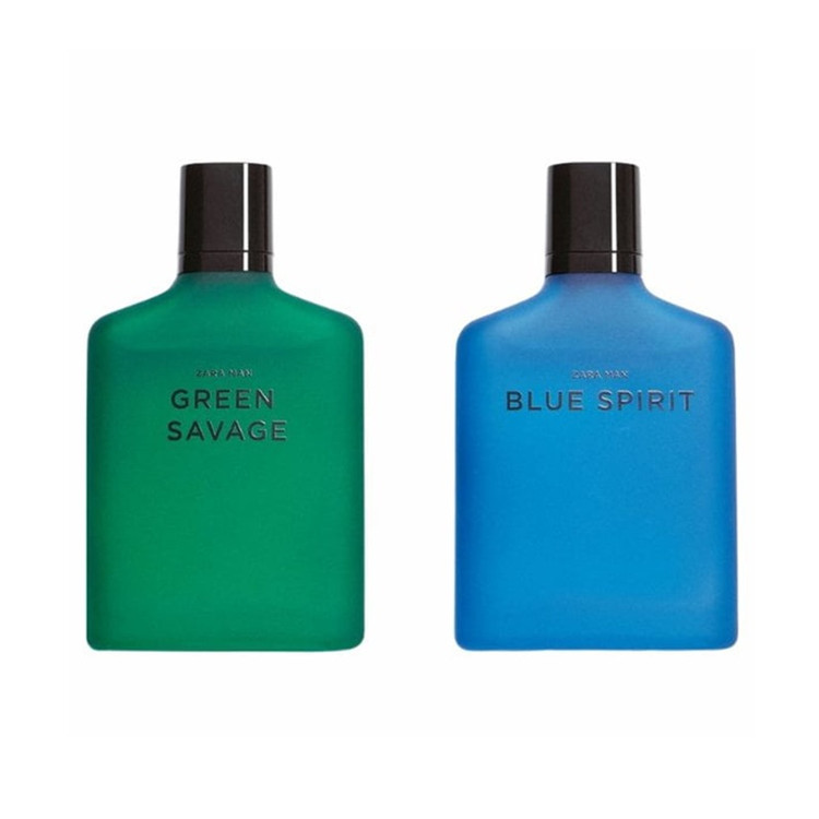 عطر ادکلن زارا دوقلو بلو من اسپریت و گرین ساواج | ZARA MAN GREEN SAVAGE + BLUE SPIRIT