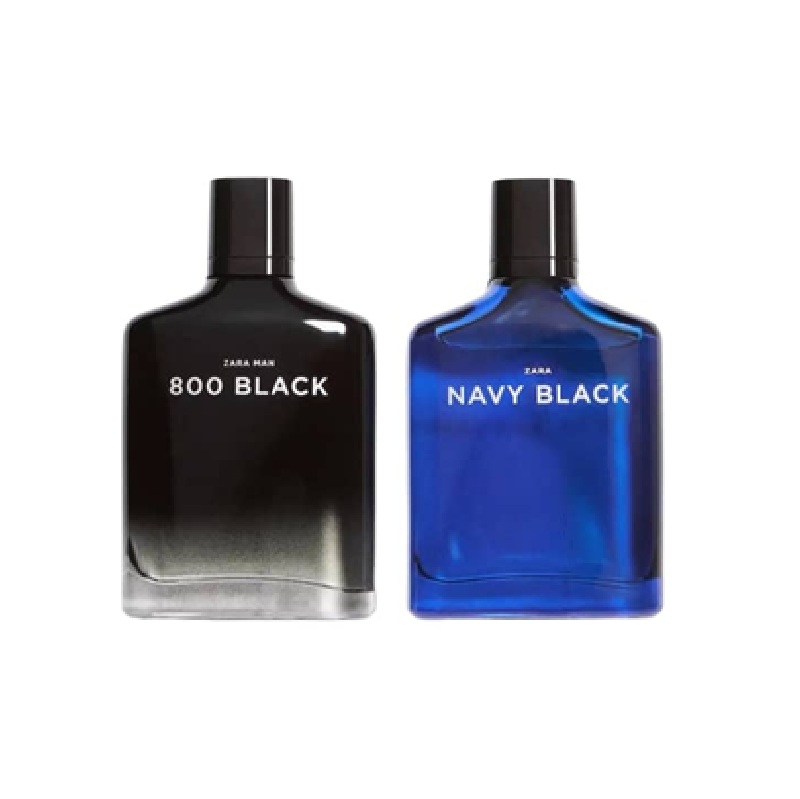 عطر زارا نیوی بلک و ۸۰۰ بلک (دو قلو)  Zara Navy Black + Zara 800 Black