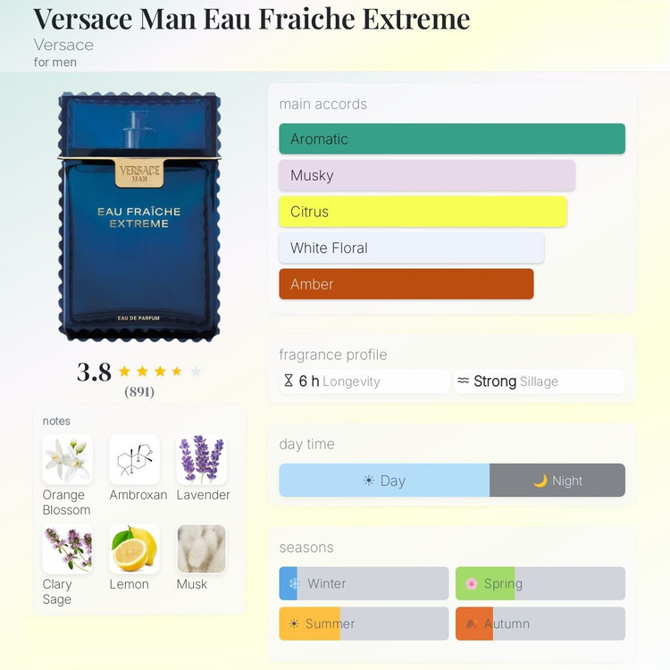عطر ادکلن ورساچه او فرش اکستریم | Versace Eau Fraîche Extreme