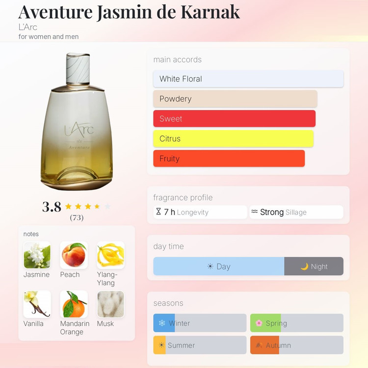 عطر ادکلن له آرک اونچر جاسمین د کارناک | L`Arc Aventure Jasmin de Karnak