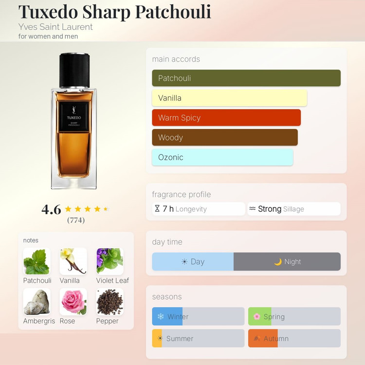 عطر ادکلن ایو سن لوران تاکسیدو شارپ پچولی | YSL Tuxedo Sharp Patchouli